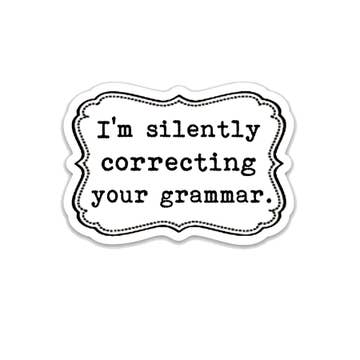 Correcting Grammar Sticker