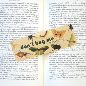 Don't Bug Me Wooden Bookmark